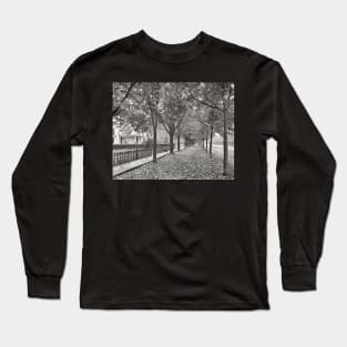 Autumn Street Scene, 1899. Vintage Photo Long Sleeve T-Shirt